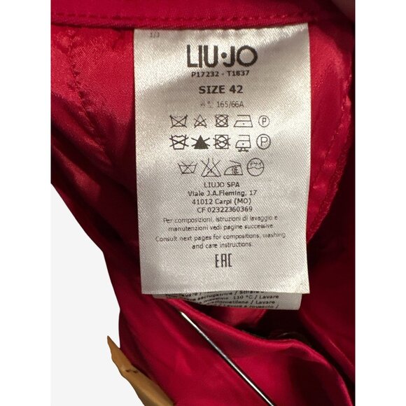 Liu Jo Womens Fuchsia Slim Fit Pants Size 42 - Picture 10 of 12